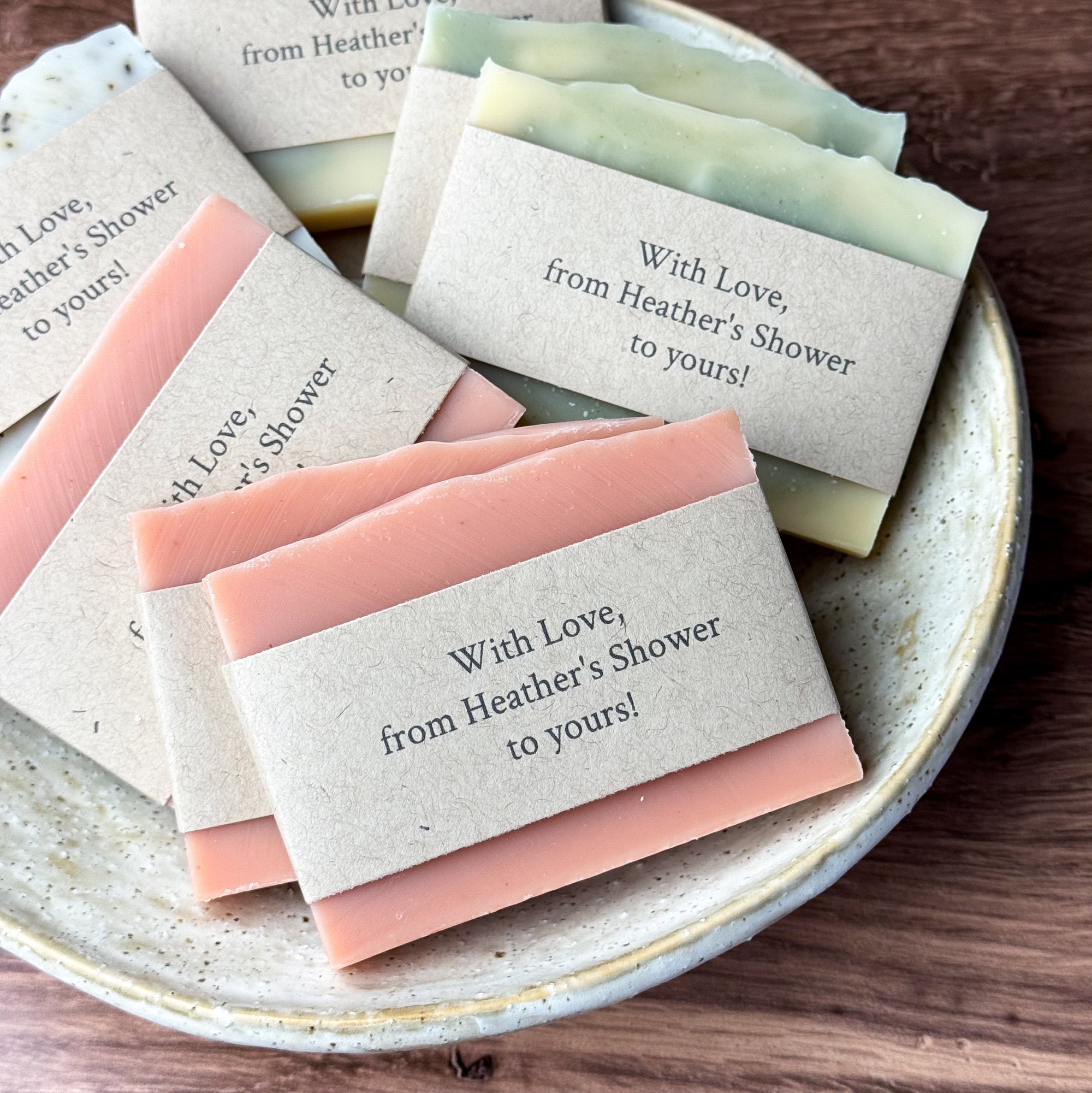 Custom Half Size Soap Favors