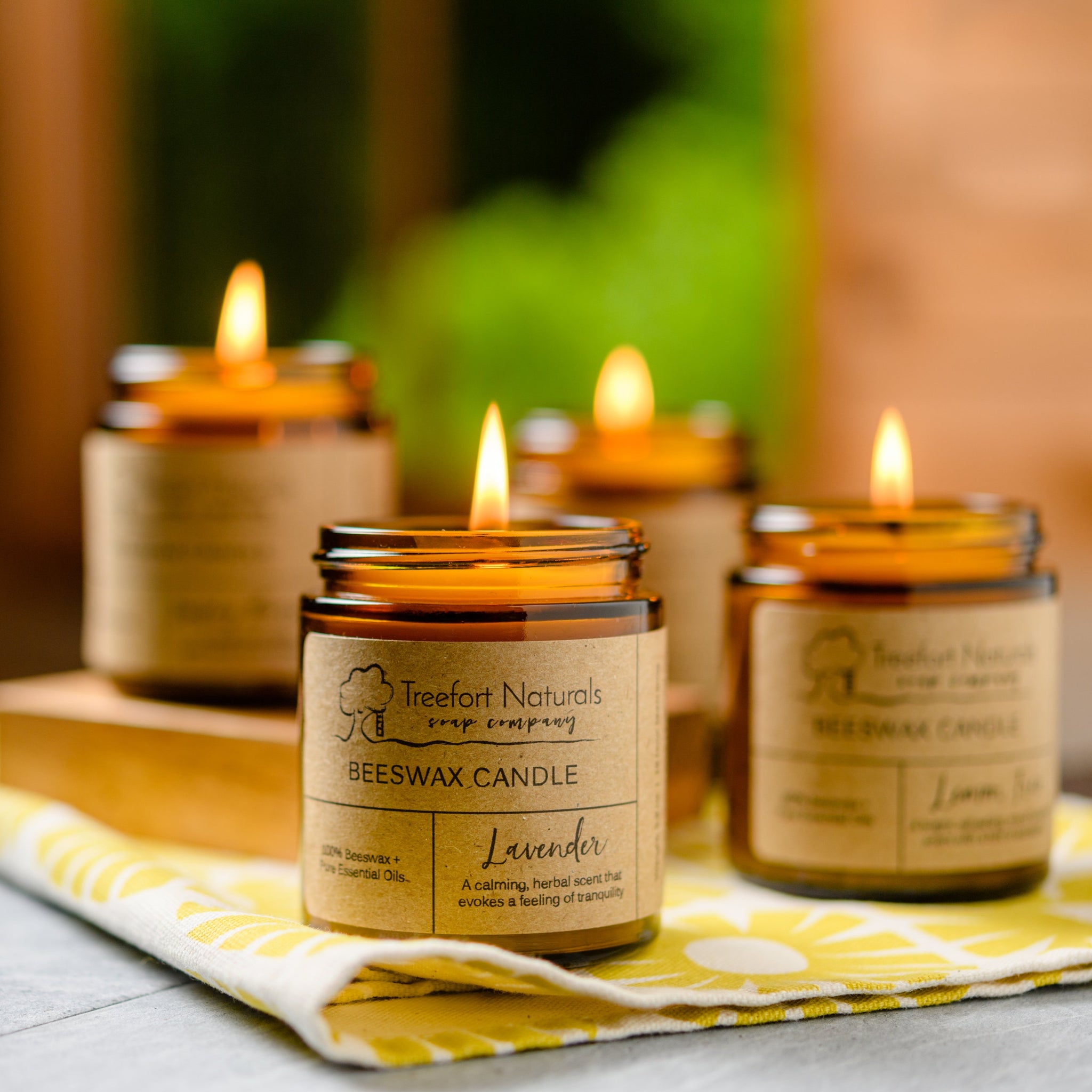 Natural Beeswax Candle